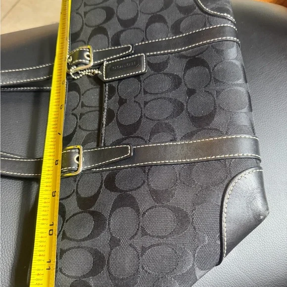 Coach Black Monogram Handbag COACH Small Satchel Handbag Great condition - Picture 9 of 10